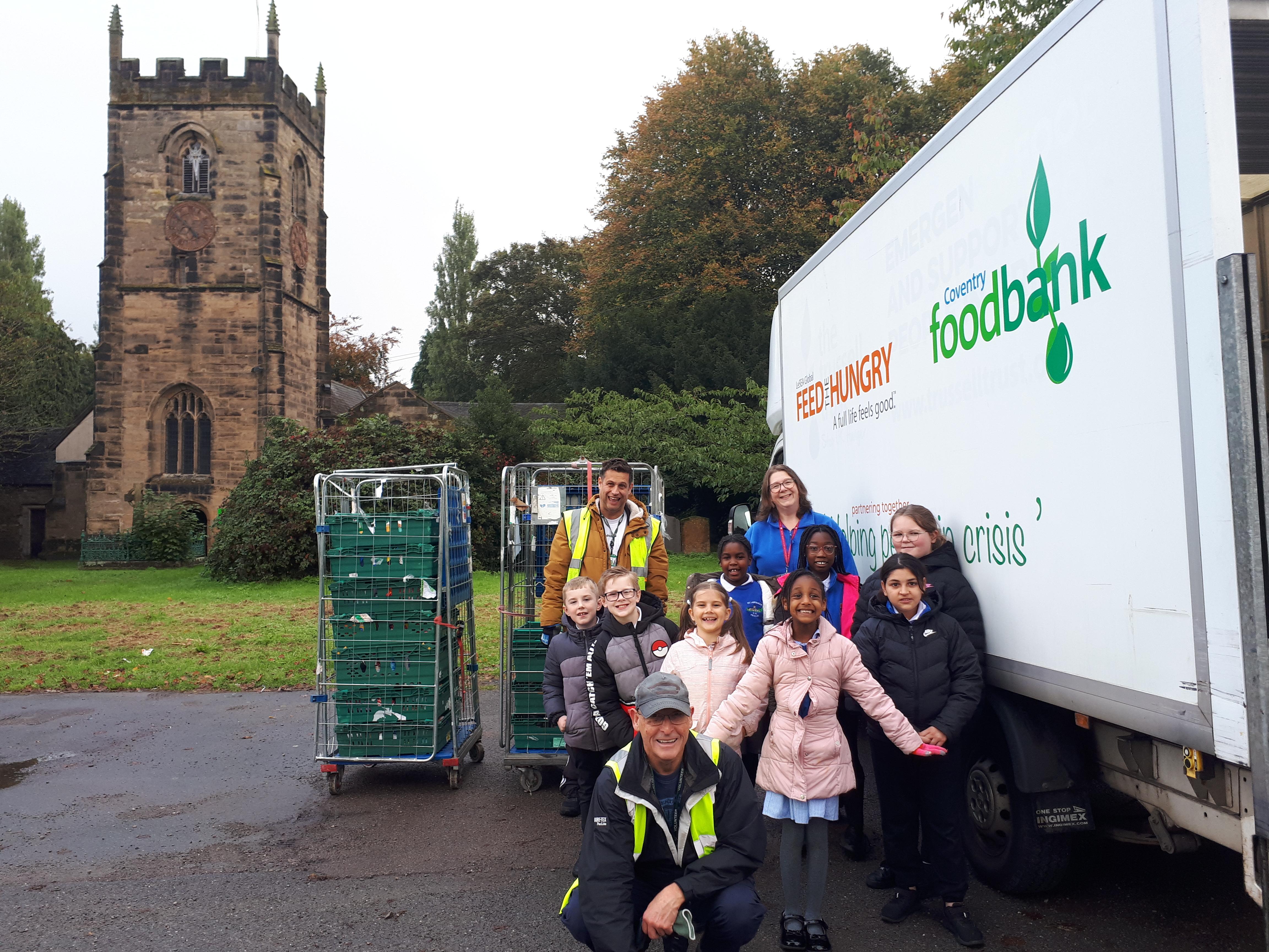 St. Laurence's pupils helping Coventry Foodbank